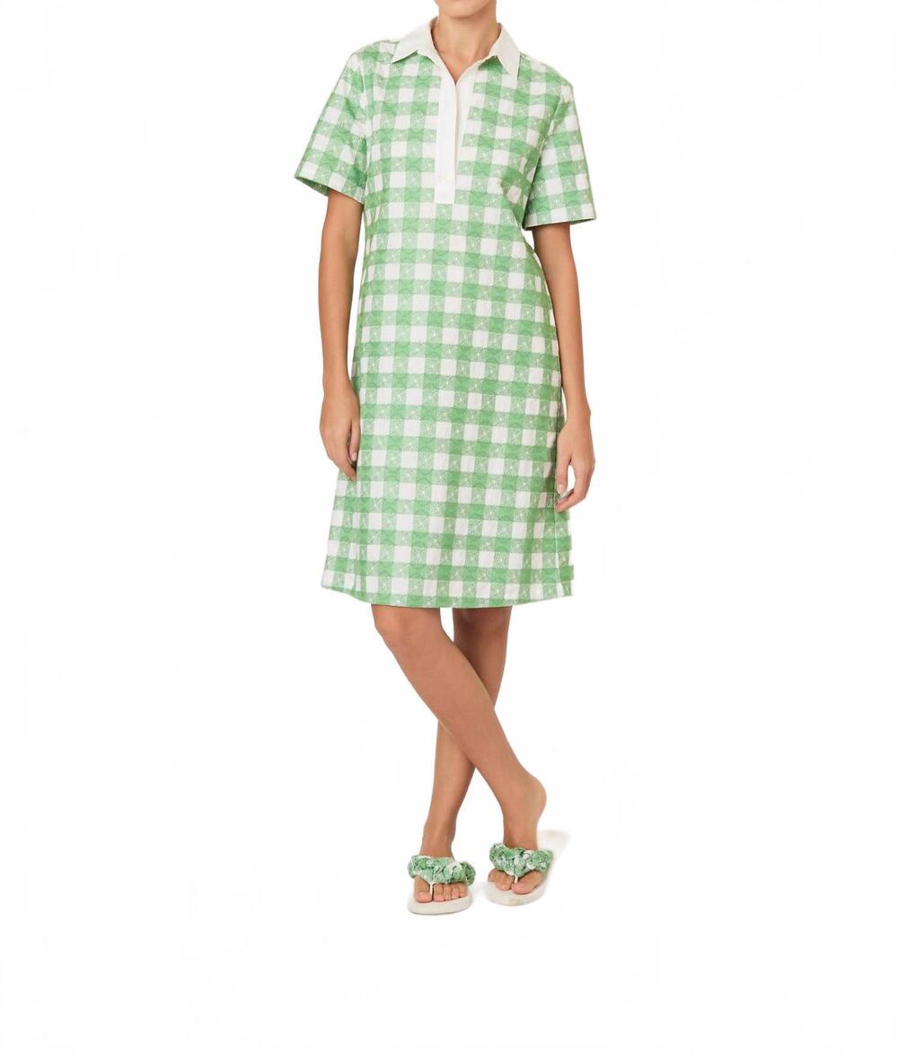 NEW ROSIE ASSOULIN mini rugby dress in grass green